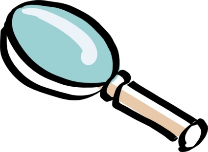 Bitterjug Magnifying Glass clip art