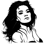 Bjork Vector Portrait