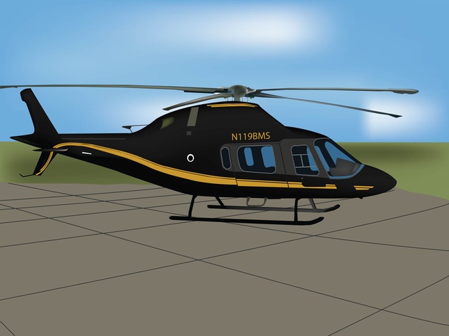 Black Helicopter Vector