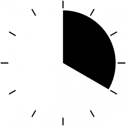 Black Outline Time Clock Periods