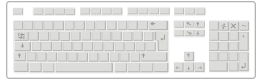 Blank White Keyboard