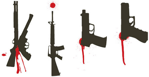 Bloody Guns free vector