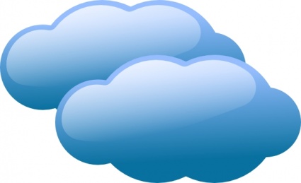 Blue Clouds clip art