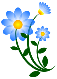 Blue Flower Motif