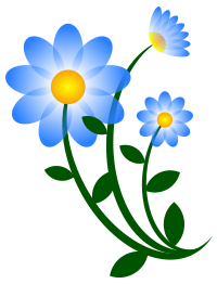 Blue Flower Motif