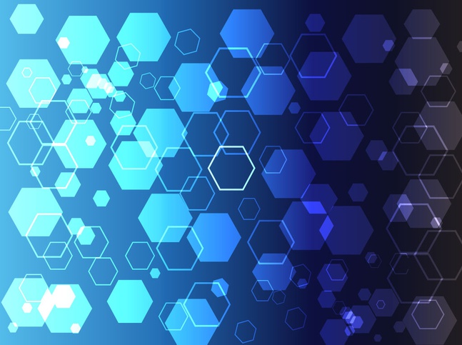 Blue Hexagon Theme