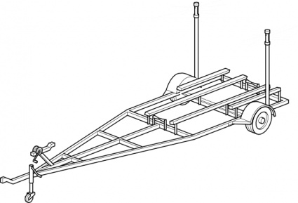 Boat Trailer clip art