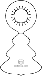 Bottle Hanger Vector Template