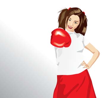 Boxing sport vector 1