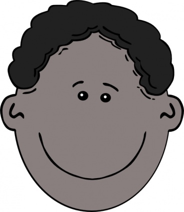 Boy Face Cartoon clip art