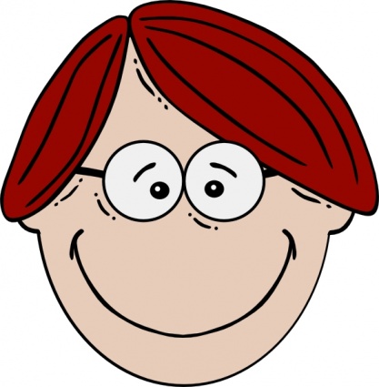 Boy Face Cartoon clip art