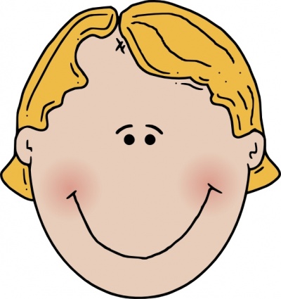 Boyface Colour clip art