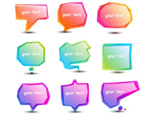 Bright Speech Bubbles