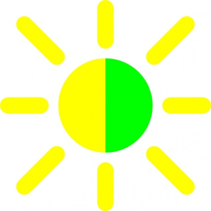 Brightness Contrast Icon clip art