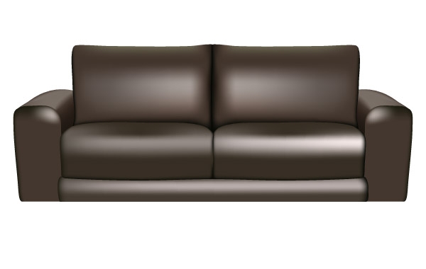 Brown Leather Sofa