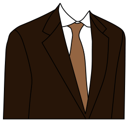 Brown suit