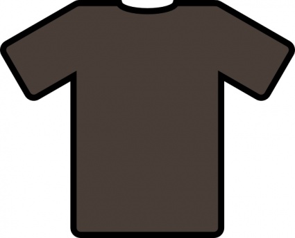 Brown T Shirt clip art