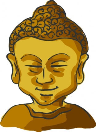 Buddha Head clip art