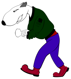 Bulli As Skinhead Cartooned