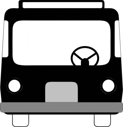 Bus Front View clip art