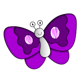 Butterfly purple
