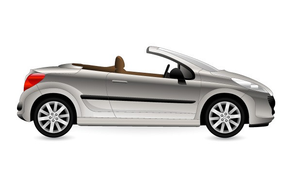 Cabriolet Car Vector