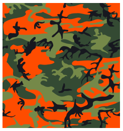 Camo Print - Hunter Orange