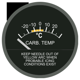 Carburetor Air Temperature Gage