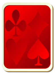 Card backs: suits red