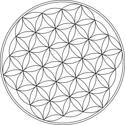 Carlotheman Flower Of Life Symbol clip art