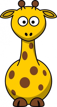 Cartoon Giraffe clip art