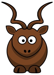 Cartoon kudu