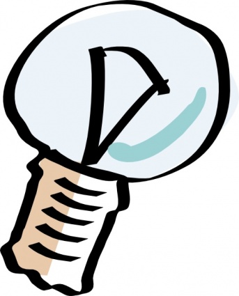 Cartoon Light Bulb clip art