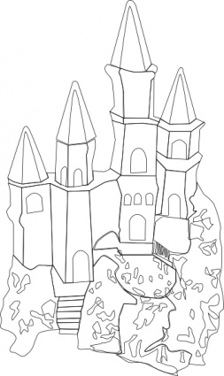 Castle Outline clip art