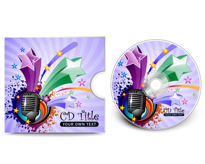 CD cover presentation template