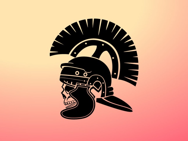 Centurion Skull Vector