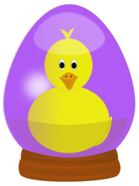 Chick in Easter Egg Globe