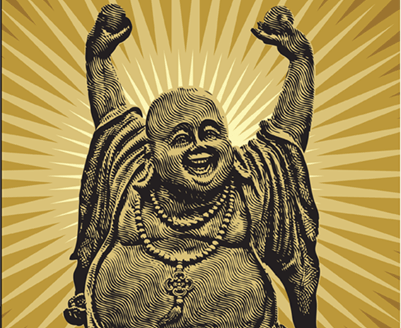 Chinese Happy Buddha Vector