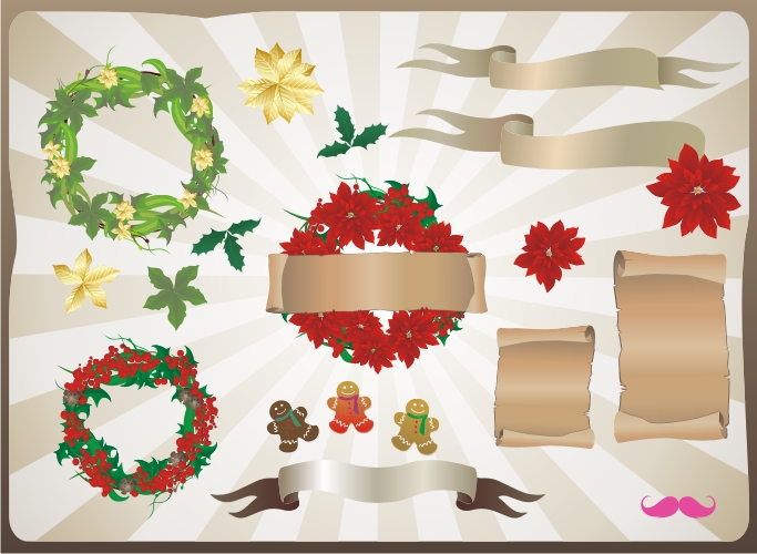 Chistmas free vector set vol.1