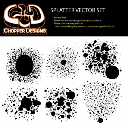 ChopperDesigns Splatter Vector Set