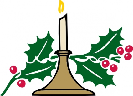 Christmas Candle clip art