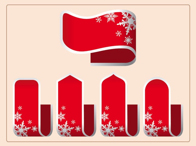 Christmas Ribbons Vector