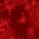 Christmas Snowy Red Vector Background