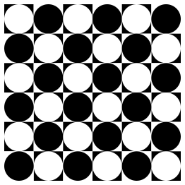 Circles Inside Chessboard