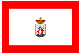 City flag of Gijon, Asturies, Spain