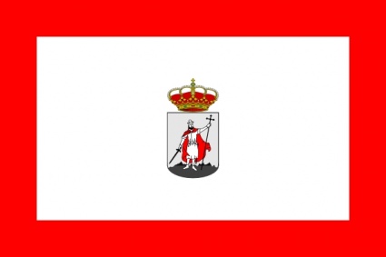 City Flag Of Gijon, Asturies, Spain clip art