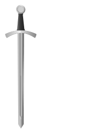 Classic medieval sword