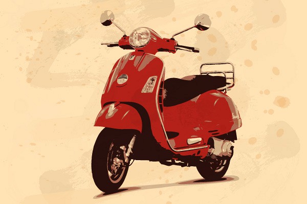 Classic Vespa Vector