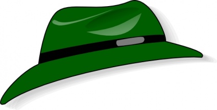 Clothing Green Hat clip art