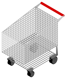 CM Isometric Shopping Cart Empty